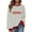 Army Green, variant on Maplenight Christmas Sweatshirts for Women Letter Printed Striped Crew Neck Sweatshirt Long Sleeve Regular Fit Casual Pullover Tops