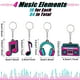 thumbnail image 2 of Llavero Fumete Music Party Favors, 64 unidades, para niños y adultos, 2 of 7