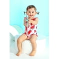 thumbnail image 3 of Happy Town Toddler Girl Swimsuit Ruffled Sleeveless Swimwear Baby Girl One-Piece Bathing Suits, 3 of 8