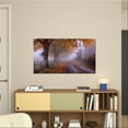 thumbnail image 2 of Echoes in the Mist- Frosty Leaves Cover the Autumn Road (24 "x36" Customizable) by Genie's Poems - Print Wall Art Work Home Decor, 2 of 4