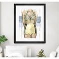 thumbnail image 2 of Giant Art 30x40 Bygone Bathers III Matted and Framed in Yellow, 2 of 3