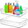 thumbnail image 6 of Plastic Storage Bins 2 Count 12.8 X 9.7 X 3.5 Inch Home Organization, 6 of 7
