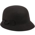 thumbnail image 1 of Sombrero Cloche Gatsby de Lino para Mujer con Banda de Encaje y Flor, 1 of 3