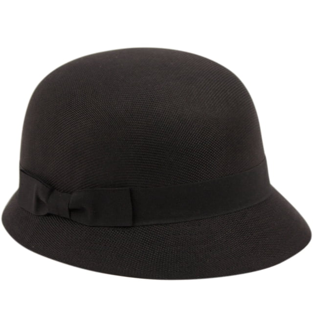 Sombrero Cloche Gatsby de Lino para Mujer con Banda de Encaje y Flor