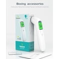 thumbnail image 2 of Touchless  InfraredForehead Thermometer for Body and Surface Temperature, Fahrenheit/Celsius,  Babies, Kids, Adults, Digital LED Color Screen, Beep Alarm, Battery Included, 2 of 5