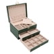 thumbnail image 5 of Estuche Para Adornos De Joyería, Organizador De Joyas Verde De Gran Capacidad Para Ahorrar Espacio Para Vestidos, Guardarropa Y Hogar, 5 of 7