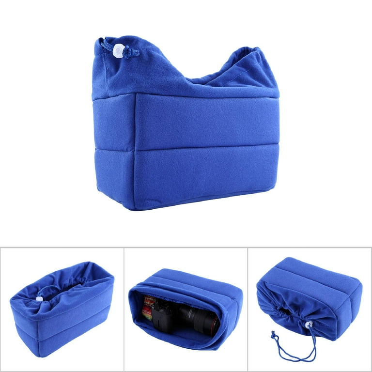 2024 DSLR Camera Bag Insert For Backpack Padded Camera Sleeve Cover Lens Case Dark Blue