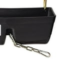 thumbnail image 4 of Little Giant 9 Quart Heavy Duty Feed Trough Bucket Fence Feeder, Black (2 Pack), 4 of 4