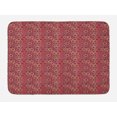 thumbnail image 1 of Abstract Bath Mat, Intricate Hexagons and Monochrome Print, Plush Bathroom Decor Mat with Non Slip Backing, 29.5" X 17.5", Burnt Sienna Multicolor, by Ambesonne, 1 of 2