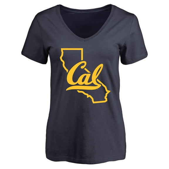 Women's Navy Cal Bears Tradition State Slim Fit T-Shirt