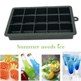 thumbnail image 4 of 3 moldes para bandejas de hielo cuadrados, 15 rejillas, sin tapa, color negro MFZFUKR CPB-US-CJZ95-5, 4 of 5