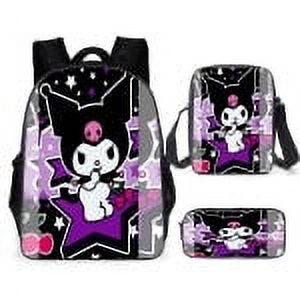 Cartoon Backpack Cool Loomi High-capacity Schoolbag Three-piece Set For Primary And Secondary School Students-SinKeeU