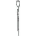 thumbnail image 2 of 14K White Gold Medium Boy With Hat On Left Engravable Charm (30 X 20) Made In United States xk428, 2 of 5