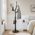 thumbnail image 4 of WOOW DEPOT Large Wood Coat Rack Heavy Duty Freestanding Clothes Hanger Stand w/ Stable Base & 8 Tree Branch Hooks for Entryway Hallway Bedroom, 4 of 10