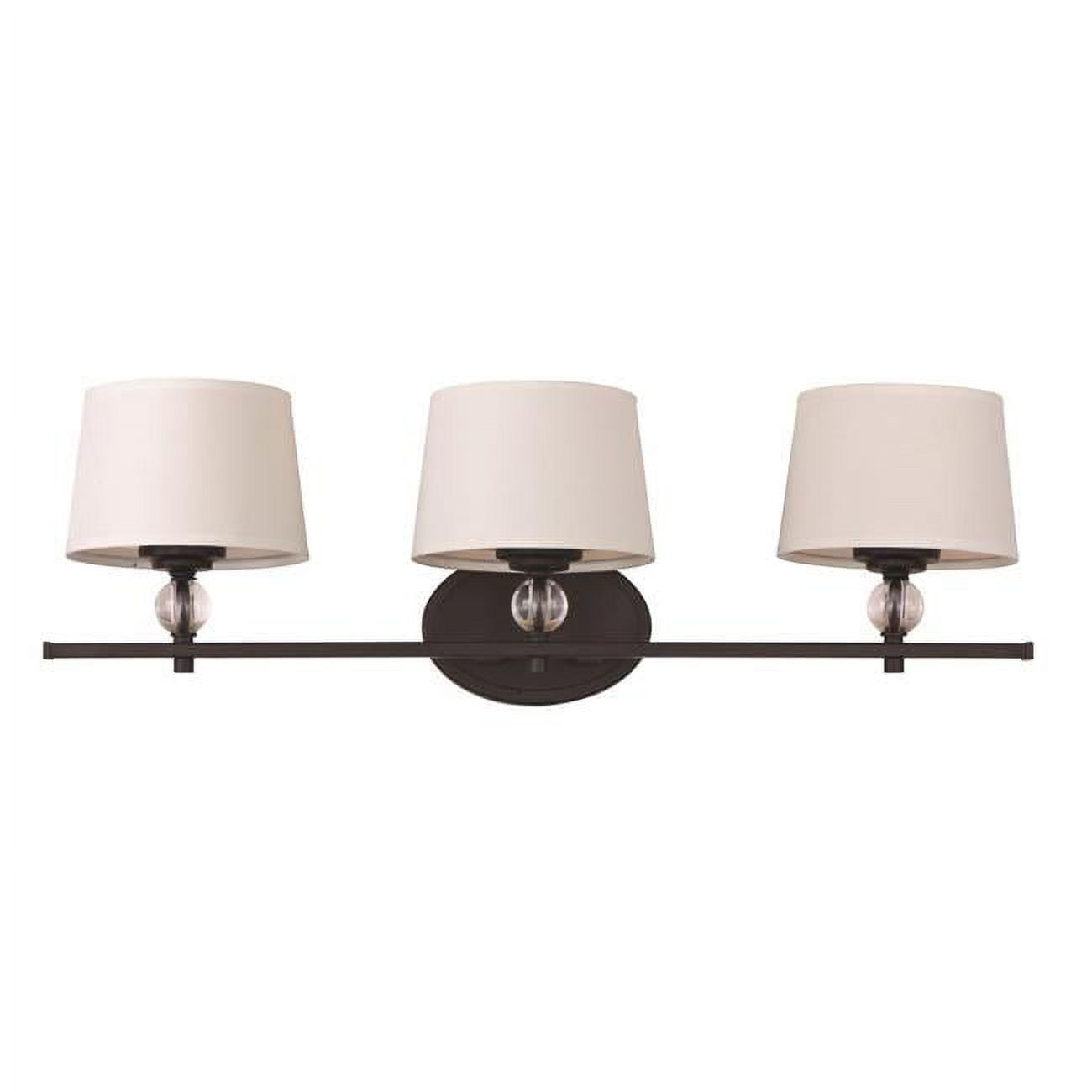 Maxim 12763WTOI 8.25 x 26.25 Po. Rondo Coiffeuse de Bain 3 Lumières, Bronze Huilé