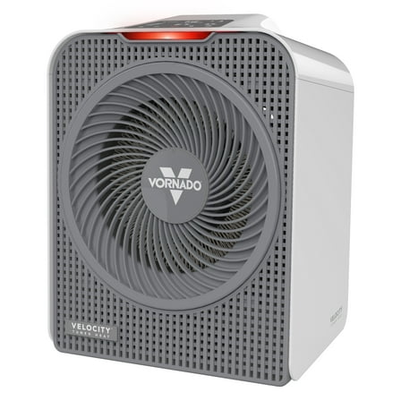 Vornado Velocity 5 Whole Room Space Heater with Auto Climate Control, Timer, and Safety Features, White/Grey, Large
