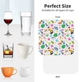 thumbnail image 5 of Leather Coasters with Heat-resistant for Drinks, Funny Cute Parrot Flower Letters Cup Coasters Cup Pad Mat for Tabletop Protection, Coffee Table, Office Desk and Housewarming Gift, 5 of 5