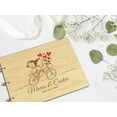 thumbnail image 6 of Darling Souvenir Personalized Engraved Laser Cut Wedding Guest Book Wooden Cover Sign-in Book Registry Guestbook Scrapbook-G5, 6 of 7