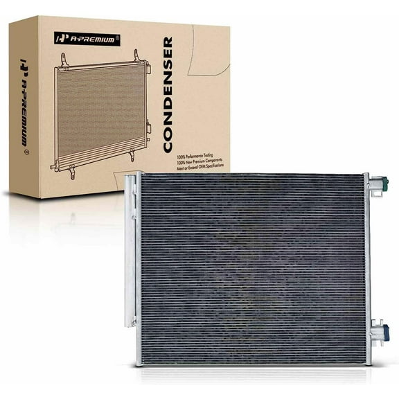 A-Premium Air Conditioning A/C Condenser Compatible with Nissan Rogue Sport 2017-2021, L4 2.0L, Replace# 68312697AA, 68312697AB