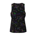 thumbnail image 5 of Easygdp Dinosaur Men's Tank Top, Sleeveless Muscle T Shirts, Breathable, Quick-Dry, Loose for Gym, Running, Fitness - 3X-Large, 5 of 9