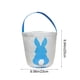thumbnail image 3 of Bolsa de tela con diseño de conejo de Pascua para niños | Cesta de lona para la búsqueda de huevos de Pascua | Diseño de conejo colorido para dulces y aperitivos | Bolsa de regalo navideña plegable, 3 of 6