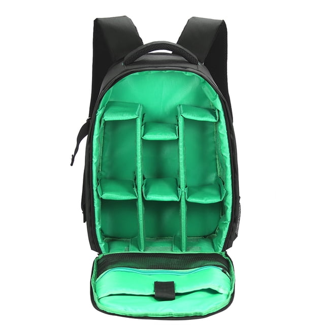 Camera Backpack with Dual Zipper Pulls, Adjustable Buckle, External Mesh , Stylish Design, Color Lining, Compatible with Most DSLR Cameras for Travel Bag, Comfortable Soft