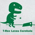 thumbnail image 3 of CafePress - T Rex Loves Cornhole Light T Shirt - Men's Classic Graphic T-Shirt, 3 of 4