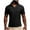 Black, variant on Mens Summer Tops, Workout Shirts for Men, Mens Solid Color Short Sleeve Stand Collar Textured Zipper Up Sporty Workout Outdoor Breathable Tops