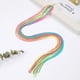 thumbnail image 1 of Zhuge 40 piezas de cuerdas de pelo de colores para trenzas, banda de cuerda para el cabello de color degradado, cuerda para envolver el cabello, lazo para el cabello trenzado de arco iris,C01, 1 of 5