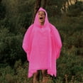 thumbnail image 4 of Miangastore Rain Poncho Pink EVA 1Pack 49x49x0.04in, 4 of 8