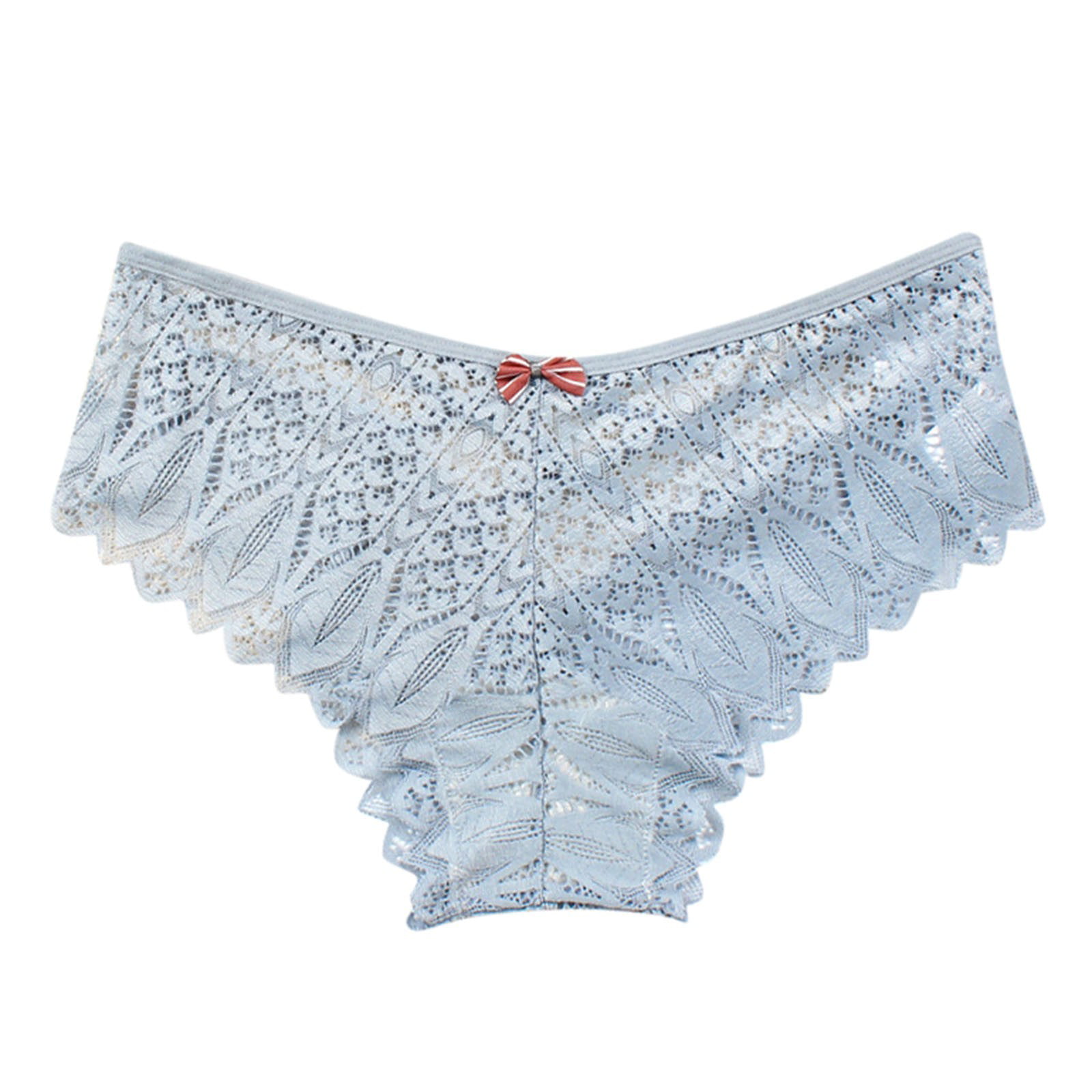 PMUYBHF Panties for Women Crochet Lace Up Panty Hollow out underwear Women  underwear and Bra Matching Set Womens underwear High Waist High Leg Plus