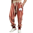 thumbnail image 1 of Workwear Pants for Men Elastic Waistband Drawstring Pocket Casual Solid Color Shorts 1Pc, 1 of 4