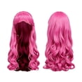 thumbnail image 2 of Pink Synthetic Wavy Costume Wig Wonderland Pink Wig for Halloween Party Anime Cosplay and Carnival Role Play, 2 of 6