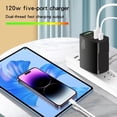 thumbnail image 3 of 120W PD 5 Port USB Charger Fast Charging QC3.0 USB C Type C Mobile Phone Charger, 3 of 7