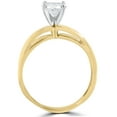 thumbnail image 3 of Pompeii 1 ct Round Diamond Solitaire Split Shank Engagement Ring 14K Yellow Gold, 3 of 3