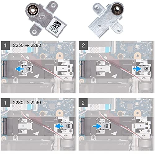 Deal4Go M.2 Supporte de soporte SSD Drive Drive Montaje Metal x8my9 0x8my9 para Dell G15 5510 5511 5515 2021