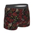 thumbnail image 2 of KLL Fishbone Rose Men's Cotton Boxer Briefs Underwear-Small, 2 of 8