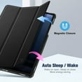 thumbnail image 6 of Fintie Slim Case for Samsung Galaxy Tab S10 Lite/ S10 FE/ S9 FE 5G 10.9 Inch/Tab S9 11 Inch with S Pen Holder, Ultra Thin Lightweight Tri-Fold Stand Cover with Auto Wake/Sleep, Black, 6 of 8