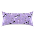 thumbnail image 3 of Haosy Satin Pillowcase for Hair and Skin Standard Cooling Silk Pillow Case with Envelope Closure Adorable Demon and Ice Cream 20"x30", 3 of 9