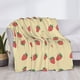 thumbnail image 3 of Balery Strawberries Manta de Franela con Dibujo, Lujo Ultra Suave y Cálido, Antipelusa y Resistente a las Arrugas para Cama, Sofá, Camping -50"x40", 3 of 6