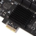 thumbnail image 3 of Adaptador Pcie Controlador De Tarjeta De Expansión Pcie De 16 Puertos Adaptador Pcie X1 Sata3.0 6Gbps Para Pc, 3 of 7