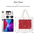thumbnail image 3 of Salouo Playful Red Cartoon Faces for Plush Underarm Bag,Soft Tote Bag Ladies Fluffy Shoulder Bag Women Furry Tote Bag Plush Handbag for Autumn and Winter, 3 of 7