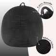 thumbnail image 5 of Urban Shop , Ribbed Compressed Foam Kids and Teen Chair, Black, 5 of 9