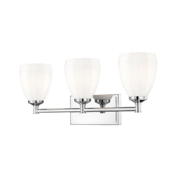Z-Lite Oren 3 Light Vanity in Chrome color, Steel frame