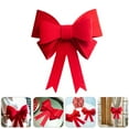 thumbnail image 3 of Corbata de lazo roja grande y creativa, delicada corbata de lazo grande, decoración de corbata de lazo grande, 3 of 8