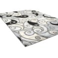 thumbnail image 4 of Handcraft Rugs-Swirls Rugs/Luxury Livingroom Modern Soft/Smooth-Silver/Gray/Black and White, 4 of 9