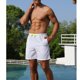 thumbnail image 4 of SAYOO Shorts de playa de cuerda para hombres, shorts de cintura elástica, forro de malla SAYOO moda, 4 of 9