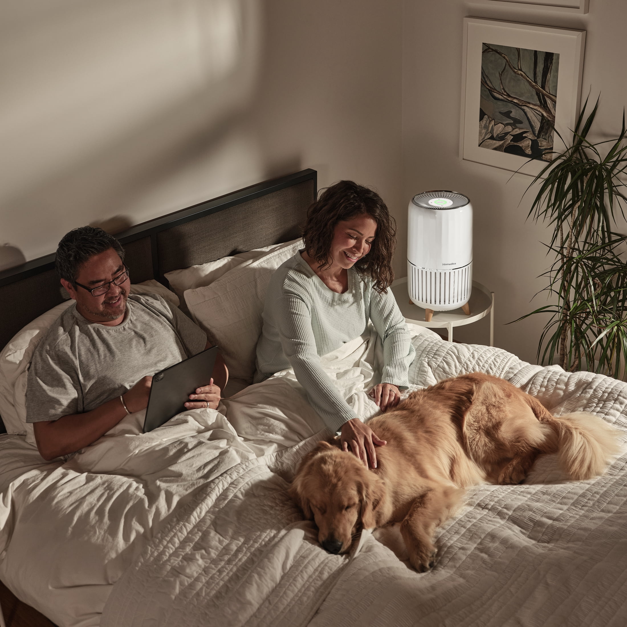 Smart True HEPA Air Purifier with Air Quality Monitor & UV-C​