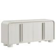 thumbnail image 5 of Bellamy Curved 4-Door Sideboard Cabinet in Ash, 5 of 9