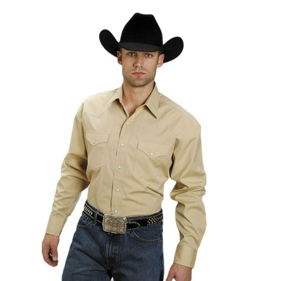 Stetson Yellow Gold Solid Snap - Mens Shirt - 11-001-0465-0032Ye